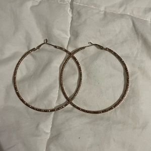 Gold hoop earrings